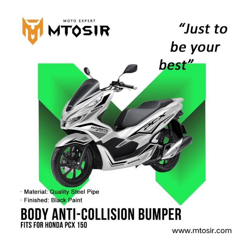 Mtosir Anti-Collision Bumper Honda Pcx 150 High Quality Motorcycle Body Motorcycle Spare Parts Frame Parts