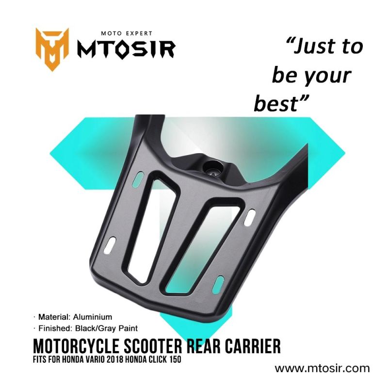 Mtosir High Quality Motorcycle Scooter Rear Carrier Fits for Vario2018, Click150 Motorcycle Spare Parts Motorcycle Accessories