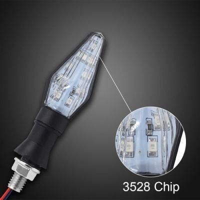 Newest Universal Flowing Water Flicker LED Motorcycle Turn Light Signal Indicators Flexible Bendable Motorcycle Lamp Amber
