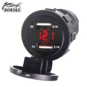 Motorcycle Parts Refitting Cigarette Lighter USD Charger 12V for Harley