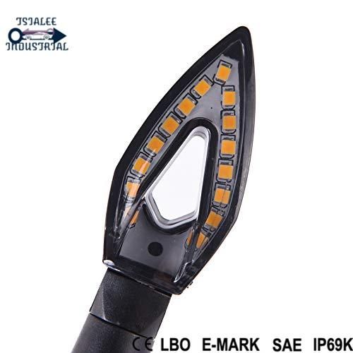 14 Models E-Marked 12V Motorcycle Flasher Flowing Sequential LED Turn Signal Light Indicators