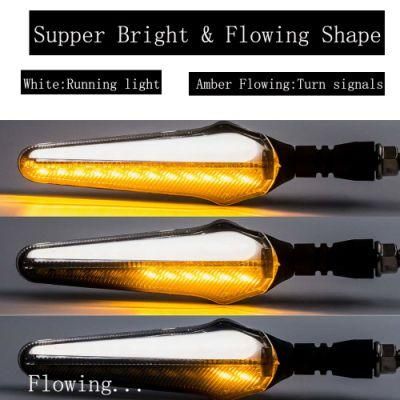 Motorcycle Flowing LED Turn Signal Lights Blinkers Front Rear Indicators for Motorbike