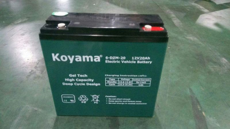 Lead Acid Deep Cycle Batteries for E-Bike/Rickshaw/Scooter 6-Dzm-40 Battery 12V 40ah