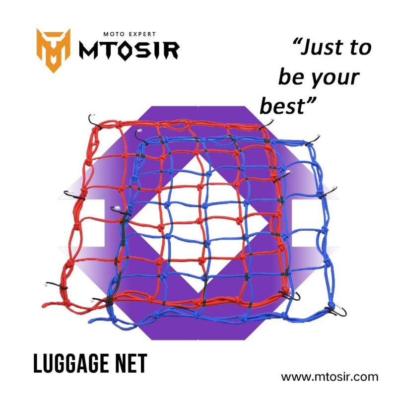 Mtosir High Quality Luggage Net Universal Motorcycle High- Strength Rubber Elastic Luggage Cargo Strap Net Fuel Tank Net Helmet Net Motorcycle Accessories