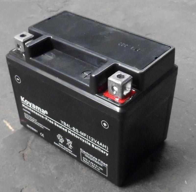 Yb4l-BS/Ytx4l-BS Motorcycle Maintenance Free Motorbike Battery 12V4ah