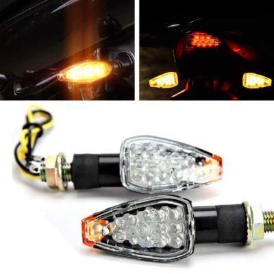 Motorcycle Turn Signals LED Bulb Indicators Motorbike Blinkers Amber Lamp Lights Fits for Choppers, Cruisers, Touring Motorbike