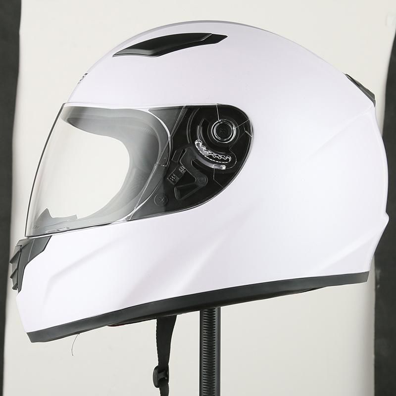 Wholesale ABS Solid Full Face Motorcycle Parts Helmet with DOT Certification