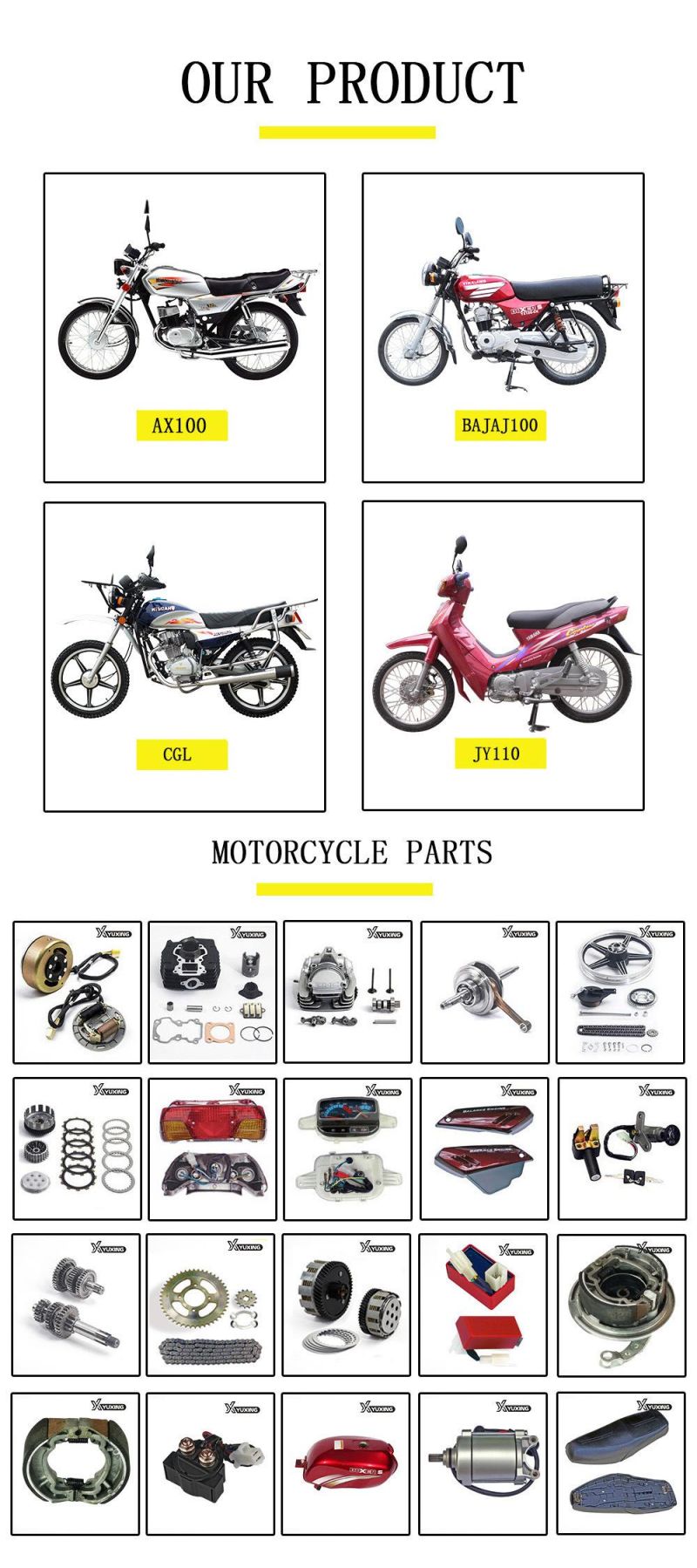 Motorcycle Spare Parts Motorcycle Handlebar for Dy50