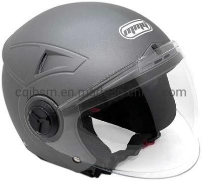 Cqjb Building Material Motorcycle Helmet Safety Helmet Helmets Open Face Pilot Style Integrated Flip up Visor DOT Helmets