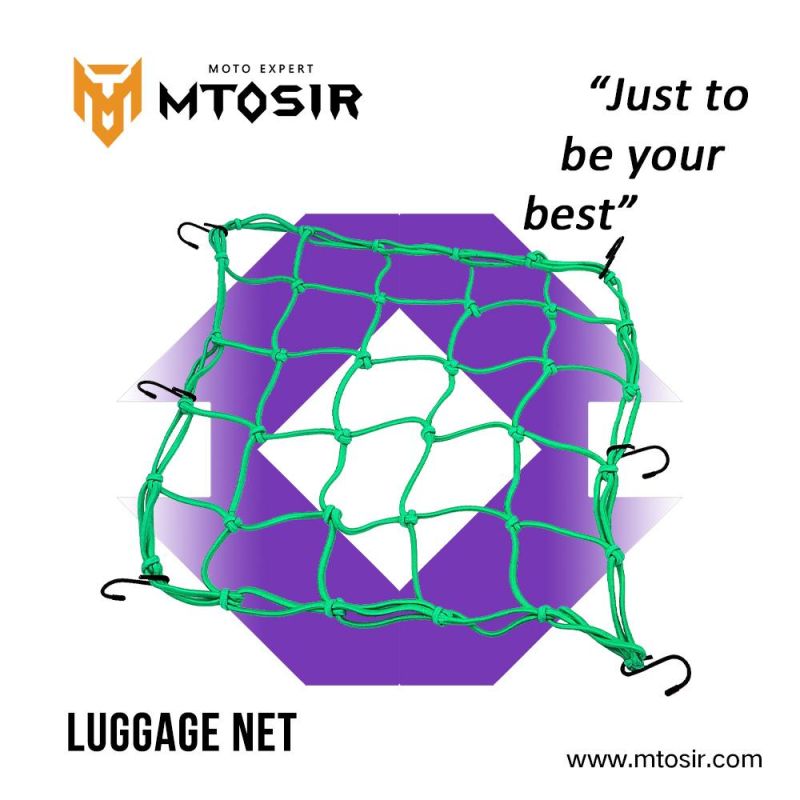 Mtosir Luggage Net High Quality Universal Motorcycle High- Strength Rubber Elastic Luggage Cargo Strap Net Helmet Net Fuel Tank Net Motorcycle Accessories