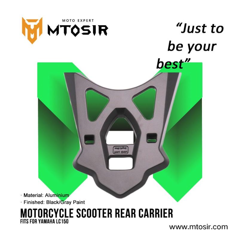 Mtosir Motorcycle Scooter Rear Carrier for Model YAMAHA LC150 Black/Gray Paint High Quality Professional Rear Carrier