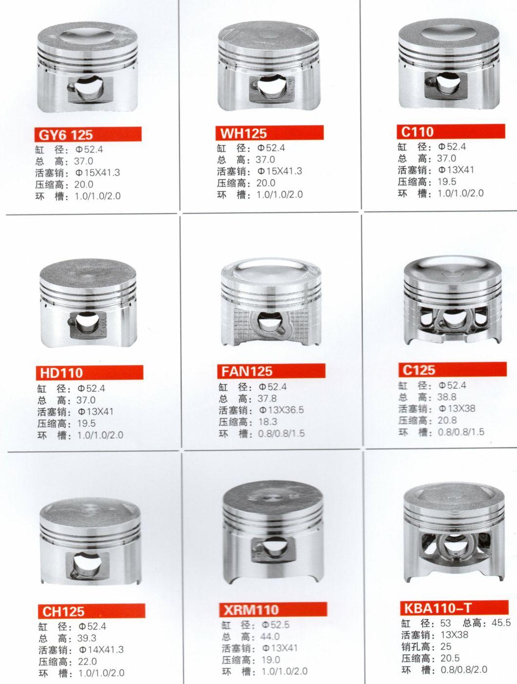 Motorcycle Engine Parts Piston Kit Sets for Honda/Suzuki/YAMAHA/Bajaj Motorcycles