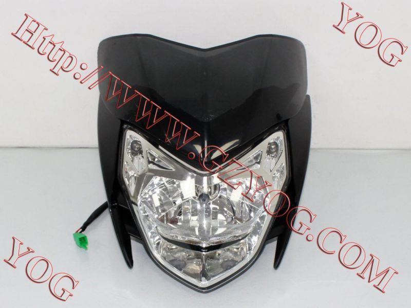 Yog Motorcycle Foco Head Light Headlamp Head Lamp Headlight Wy125 Sqaure