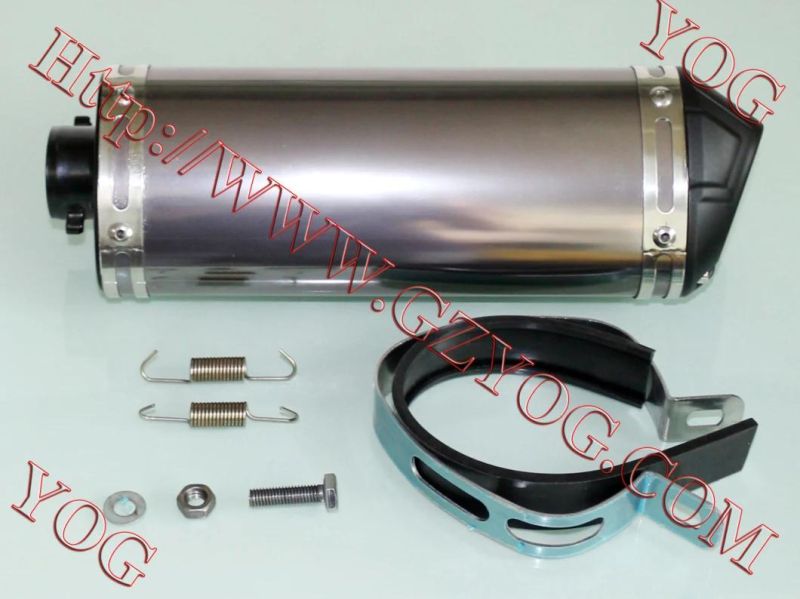 Motorcycle Muffler Exhaust Pipe Mufla Mofle Escape Universal Common Use Black Blue Red Color