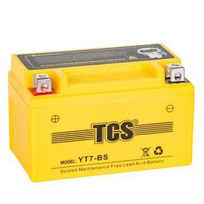 TCS Motorcycle Battery Sealed Maintenance Free YT7-BS