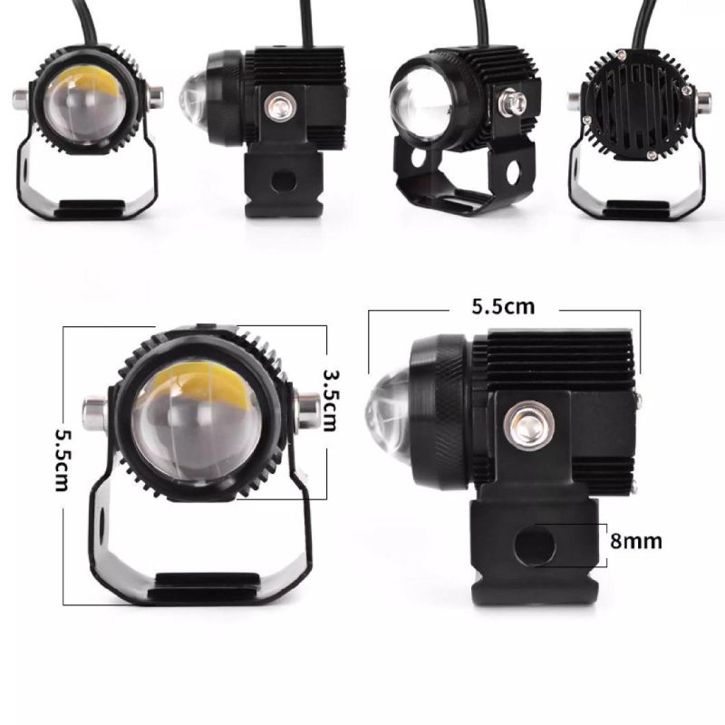 Mini Driving Light High and Low Yellow / White LED Aniti Fog for Cars / Motorcycle Korean LED Chip LED Mini Driving Light H4 Headlight