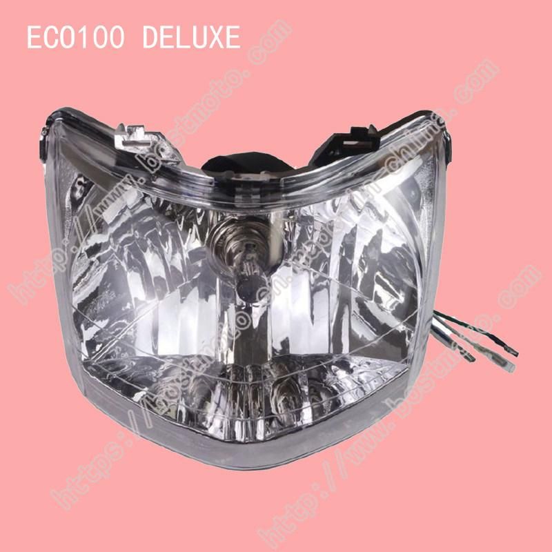 Motorcycle Part Head Lamp/Light for Eco100 Deluxe Motorbikes