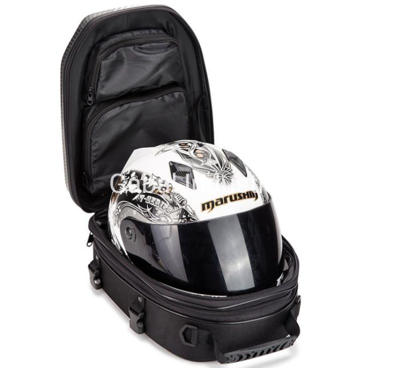 Fashion Hard Cover Motorcycle Sports Backpack Helmet Tail Bag