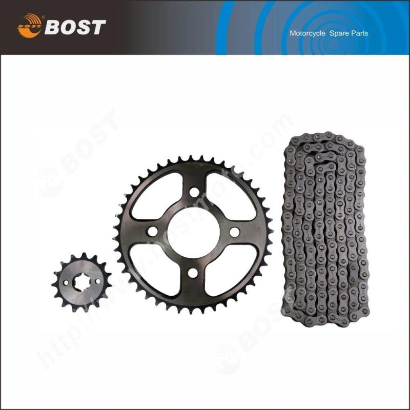 Motorcycle Transmission Parts Motorcycle Chain Sprocket Set for Pulsar 135 Motorbikes