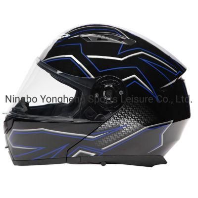 2019 New Full Face Flip up Racing Modular Dual Lens Motocross Moto Helmet ECE and DOT