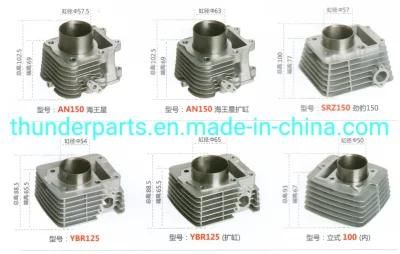 Motorcycle Cylinder Block Kit for An150/Srz150/Ybr125/57.5mm/63mm/57mm/54mm/65mm/50mm
