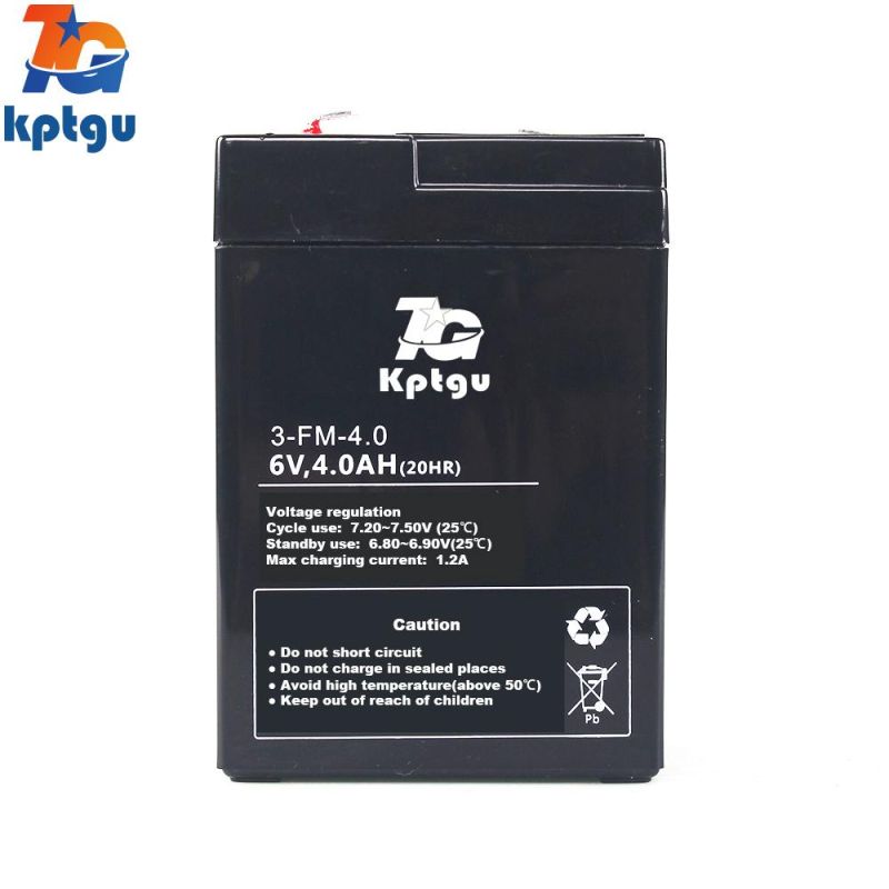 6V4ah AGM Battery Rechargeable Lead Acid Motorcycle Battery with IAF MSDS Certification