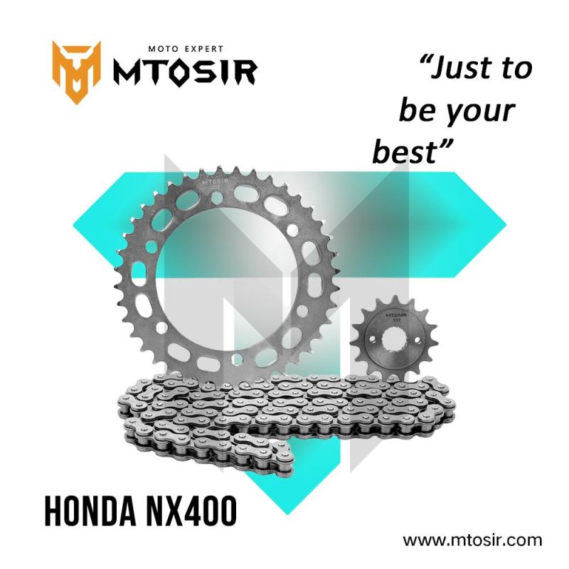 Mtosir High Quality Transmission Kit for Honda Cg150 Nx400 YAMAHA Motorcycle Chain and Sprocket / Wheel Kit