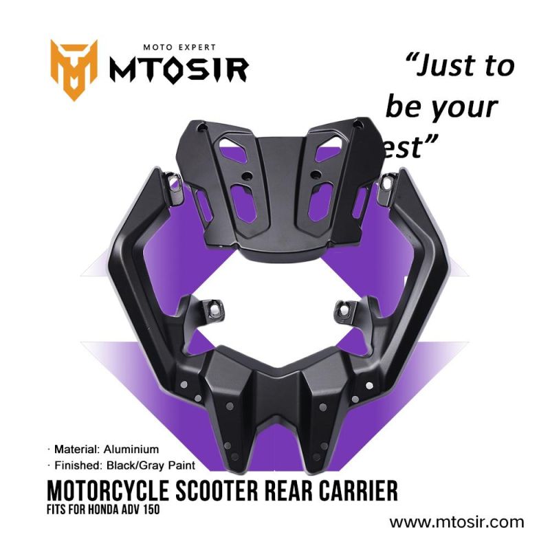 Mtosir Motorcycle Scooter Rear Carrier Adv150 High Quality Black/Gray Paint Professional Rear Carrier for Honda Adv