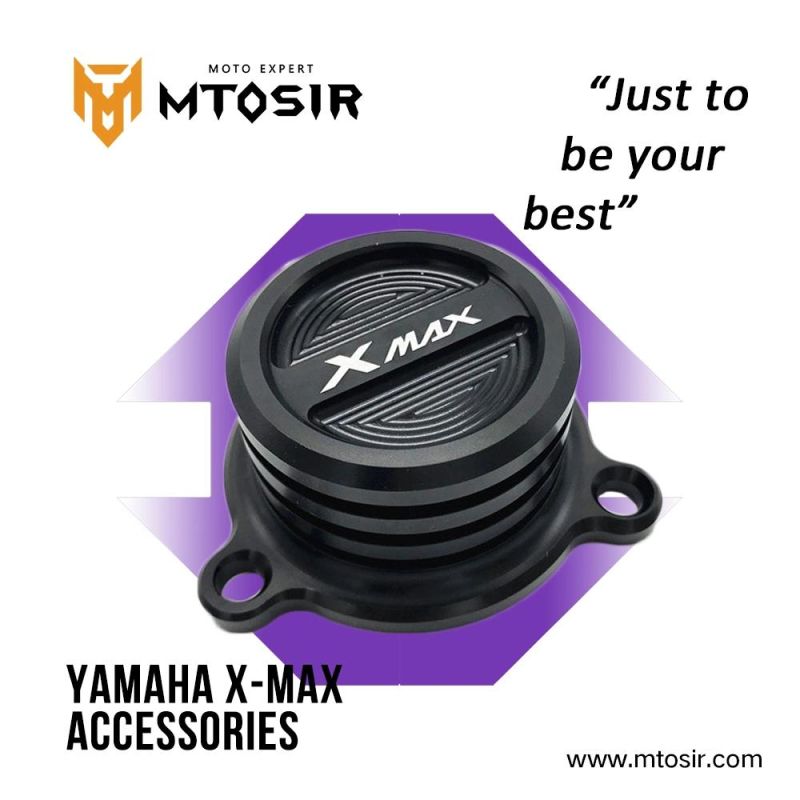 Mtosir Motorcycle Aluminium Alloy Oil Filter Cover YAMAHA X-Max Spare Parts Multi-Colors Oil Filter Cover