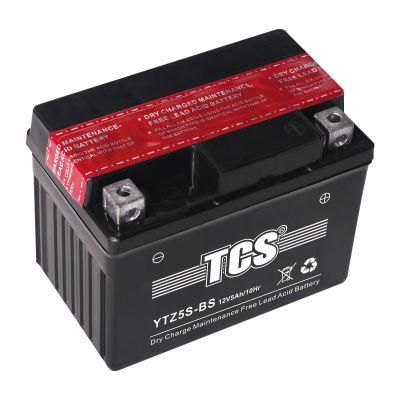 12V 5ah YTZ5S-BS Battery For Motorcycle China Supply Maintenance Free Lead Acid Battery