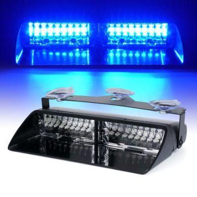 High Brightness 1/4 Mile Visible 16 LED Blue High Intensity Emergency Hazard Warning Strobe Light