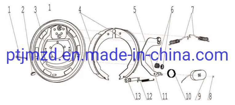 Motorcycle Brake, Brake Shoes Spare Parts, Precision Casting. Gk125