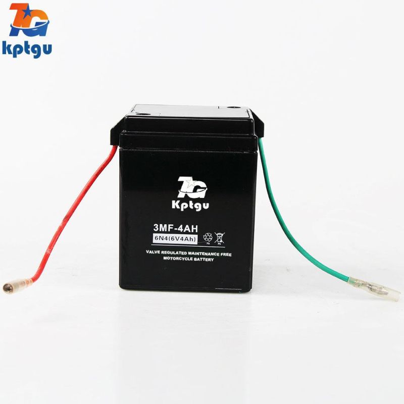 6n4-6V4ah Longer Lifespan AGM Rechargeable Lead Acid Motorcycle Battery