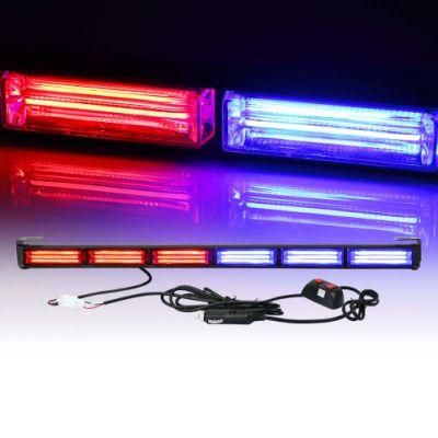 Waterproof and Anti-Fog High Visibility Red and Blue Two-Color Car Warning Light Danger Safety Flashing Light Bar