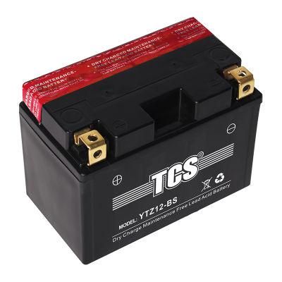 TCS Motorcycle Battery Dry Charged Mf Lead Acid YTZ12-BS
