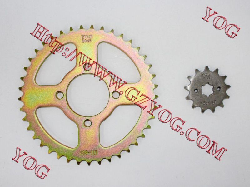 Motorcycle Part Transmission Sprocket Kit Tvs Star Bajaj Boxer