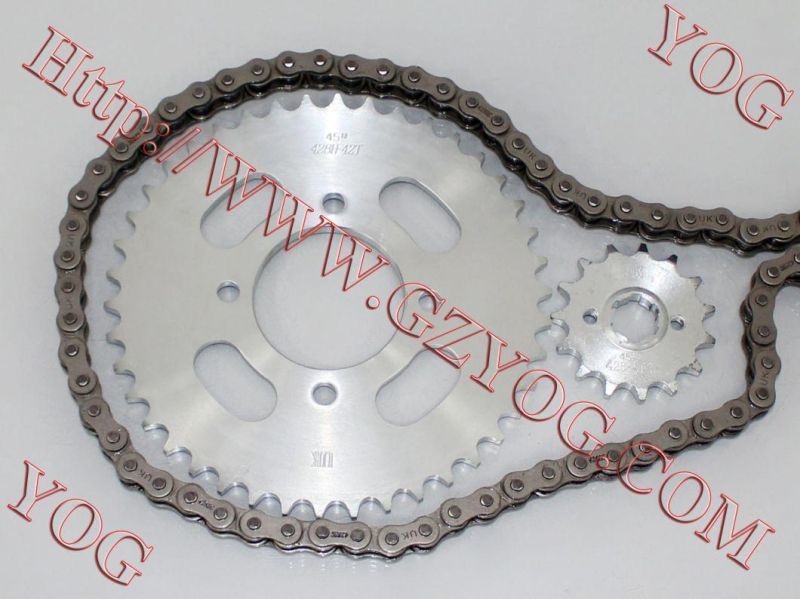 Motorcycle Chain Sprocket Kit Chain System Dy100 GS125 C70