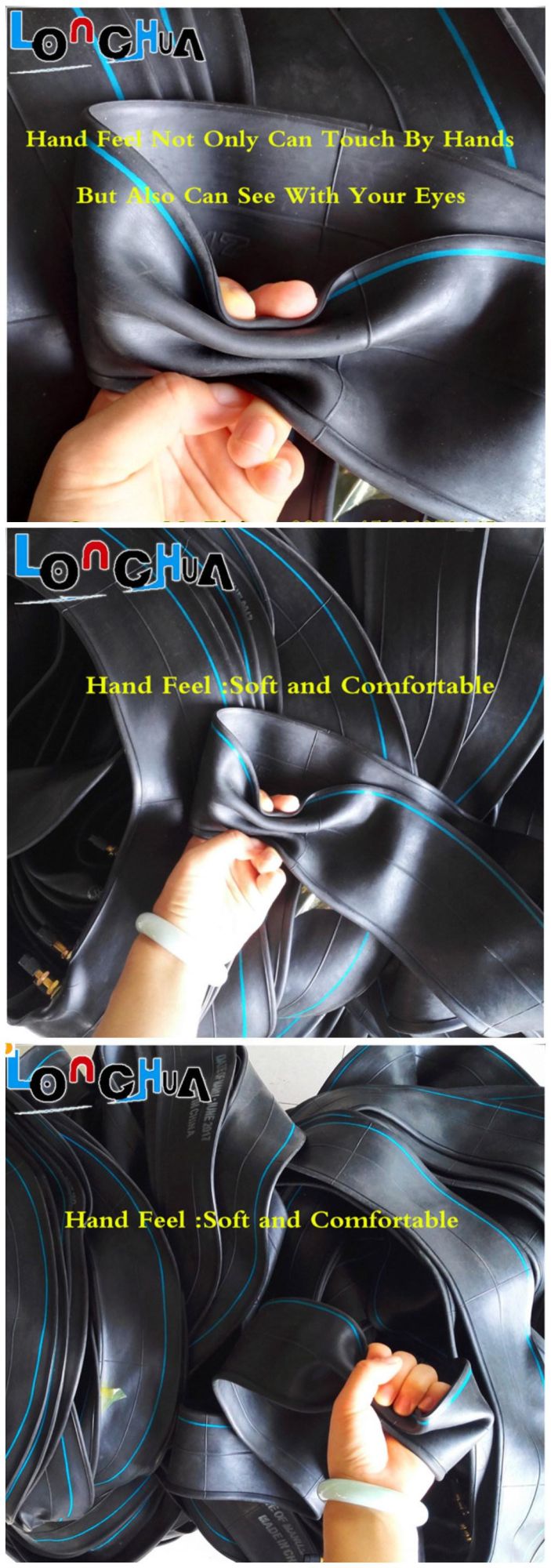 Tensile Strength 8MPa-12MPa Motorcycle Natural Inner Tube (100/90-17)
