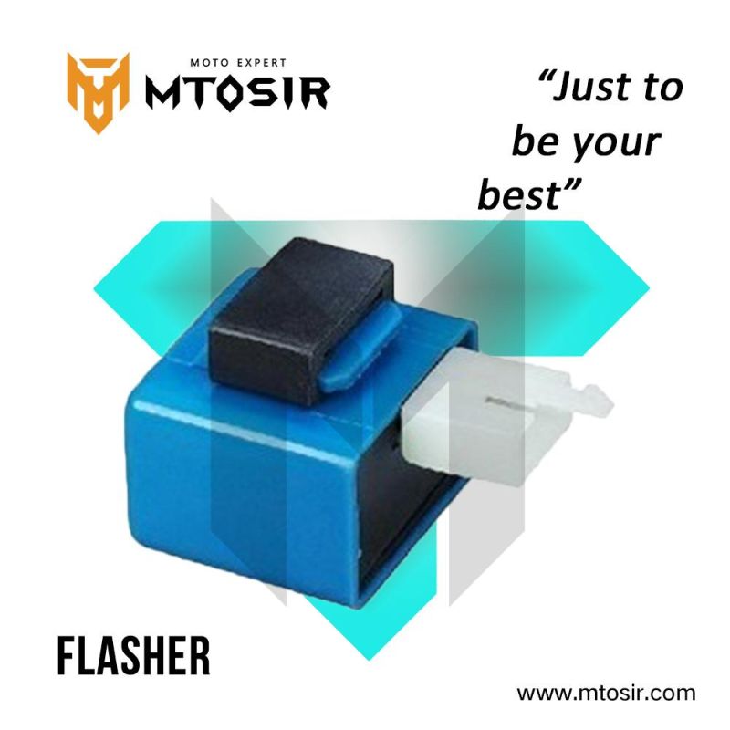 Mtosir High Quality Motorcycle Electrical Flasher Fit for Cg125 Cgl125 Gn125 Ax100 Biz 125 Bajaj Scooter Universal Motorcycle Accessories Black