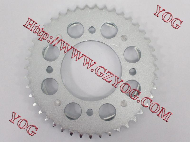 Yog Motorcycle Spare Parts Rear Sprocket for Ax100 Bajaj Bm100/150 Tvs Star