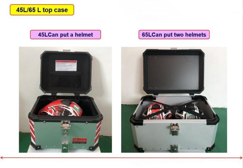 New Sales 37L Motor Aluminum Alloy Storage Luggage Cases Side Pannier Box Motorcycle Side Case Waterproof Motorcycle Side Box