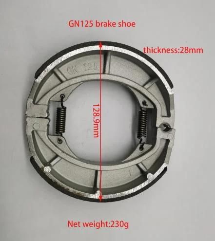 Motorcycle Spare Parts Gn125 Motorcycle Brake Shoe