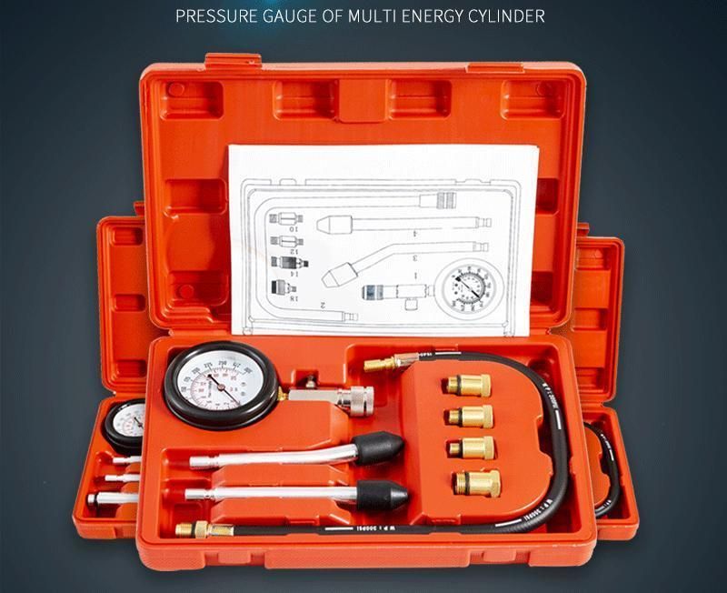 G326 Cylinder Pressure Gauge Test Kit Professional Mechanics Gas Engine