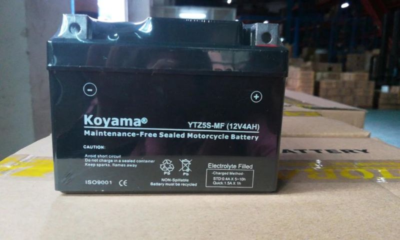 Ytz5s (MF) 12V 5ah Cambodia/Indonesia/Malaysia Powersport Motorcycle Scooter ATV Battery Onselling