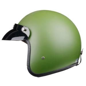 DOT/CE ABS Half Face Motorcycle Helmet Army Green OEM Wholesales