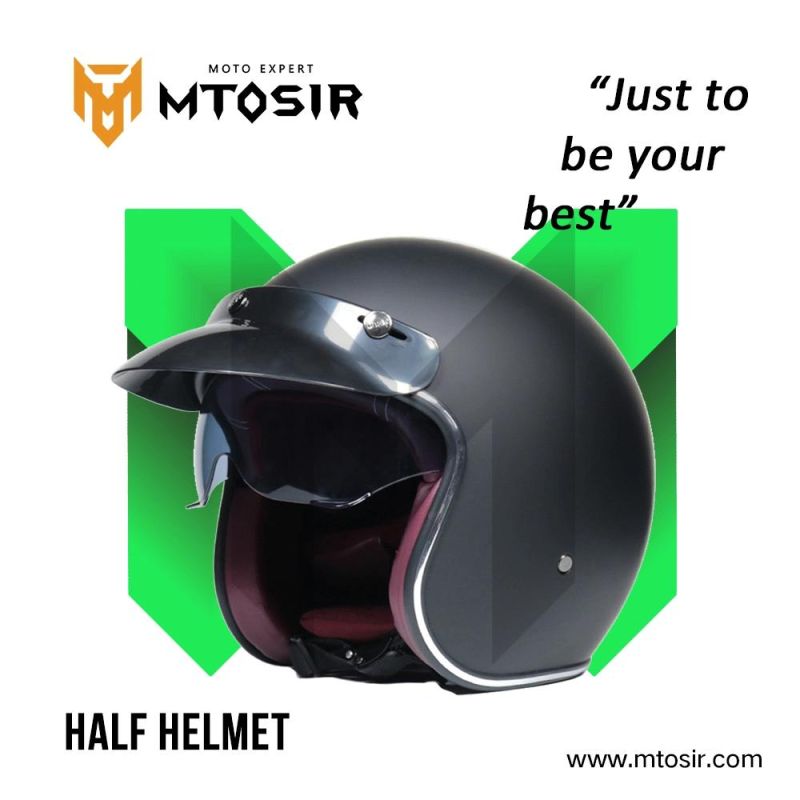Mtosir Half Face Helmet High Quality Universal Motorcycle Scooter Dirt Bike Bicycle Safety Sunshade Half Helmet