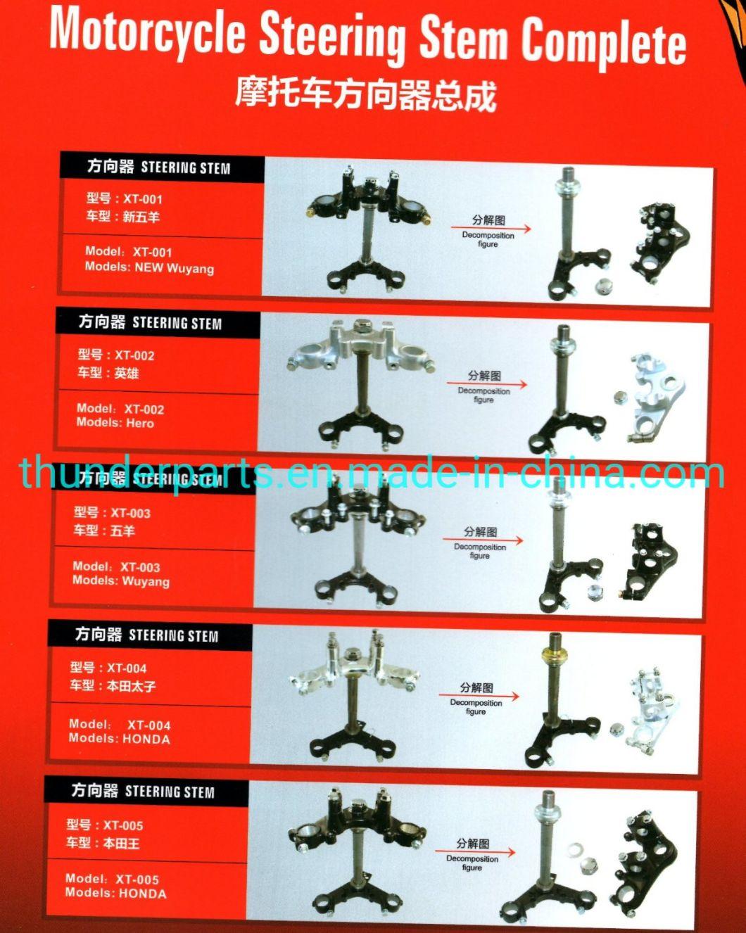 Motorcycle Top Bridge Steering Stem/Platina Superior Mensula Inferior Barras Dirreccion, Telescopica Mesa Direccion Completo Honda CB1, Xtz125, Dt125/175/200