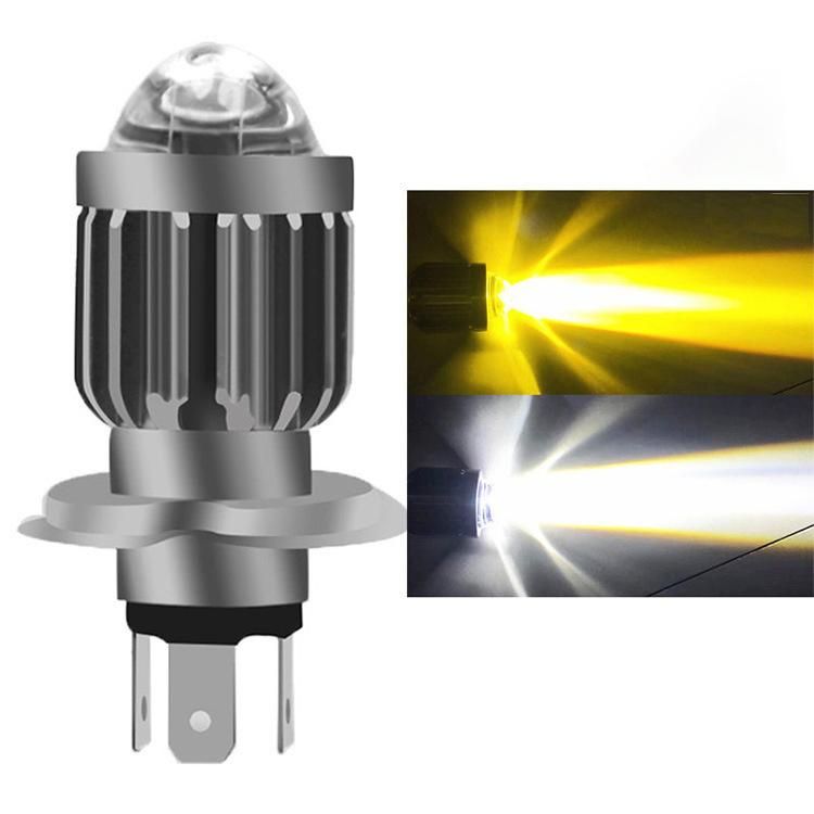 Motorcycle LED Bulb Concentrating Ultra-Bright Near-Light Lamp 12-80V Dual-Color Modified Lamp