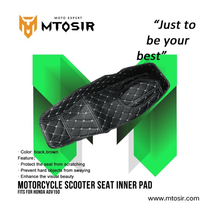 Mtosir High Quality Motorcycle Scootor Seat Inner Pad Fit for YAMAHA Nmax 155 Black Brown Protect Pad Decoration Seat Pad