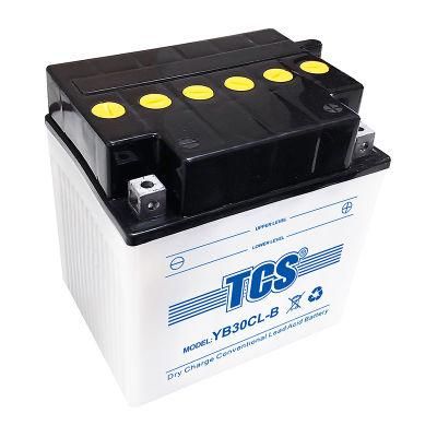 TCS Motorcycle Battery Dry Charged Lead Acid Battery YB30CL-B
